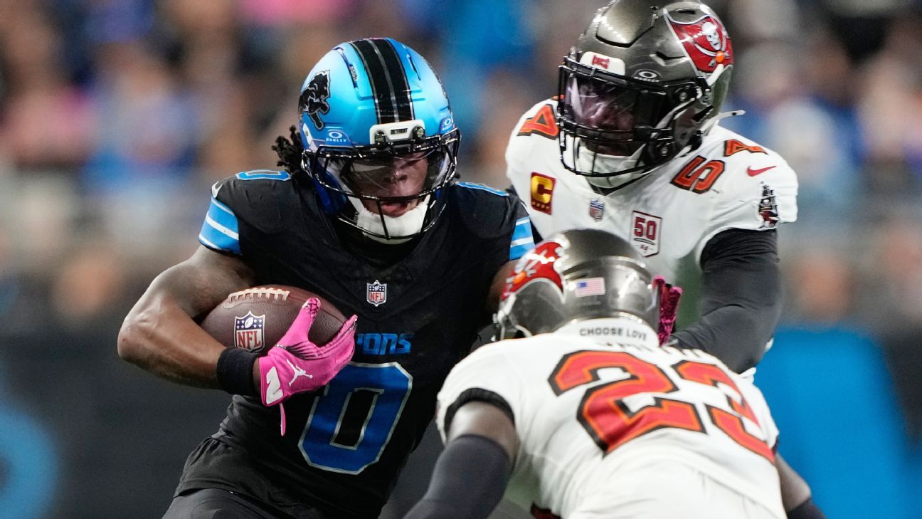 Jahmyr Gibbs has career night in leading Lions over Buccaneers