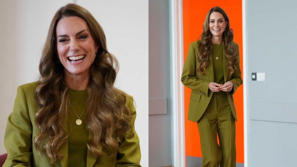 Kate Middleton Goes Green in Victoria Beckham Suit While in Oxford