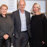 Kering's Marie-Claire Daveu, IFM's Xavier Romatet and Andree-Anne Lemieux at IFM-Kering Chair event