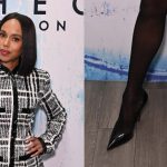 Kerry Washington at CultureCon in Harlem, New York on Tuesday night wearing Louboutin Miss Z Pumps in black patent leather.