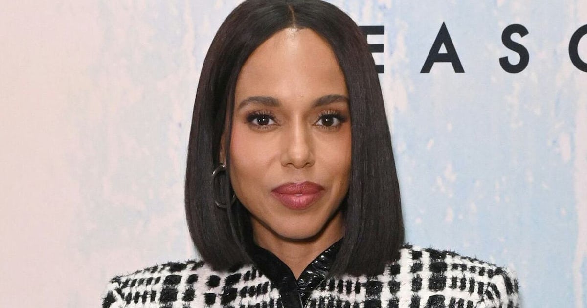 Kerry Washington’s Chrome Nails Are Fall Nail Goals