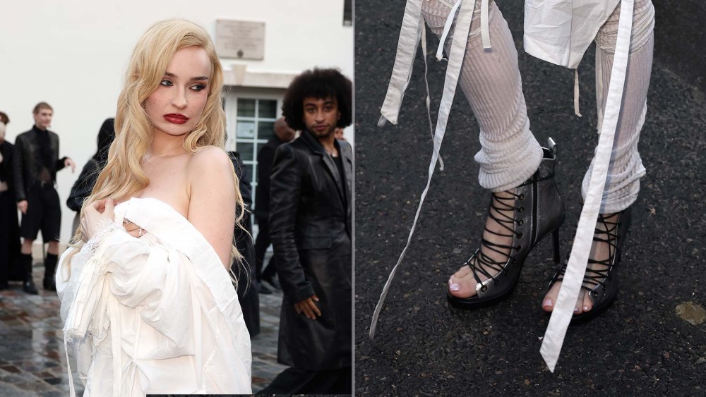 Kim Petras Balances Romance and Edge in Ann Demeulemeester Hilla Boots