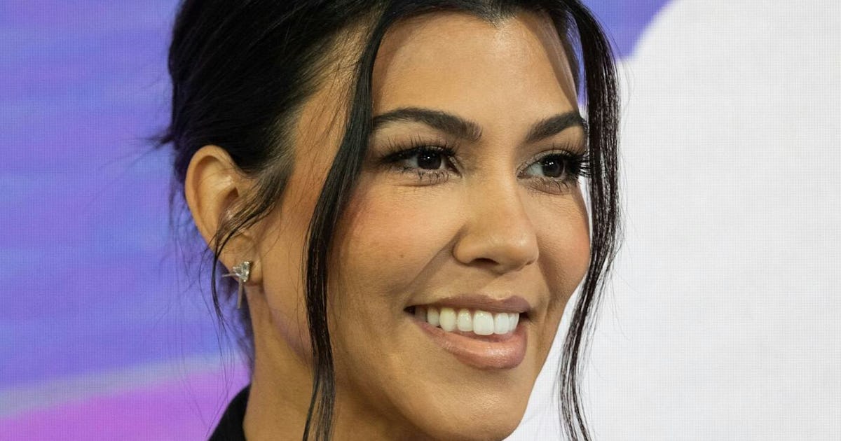 Kourtney Kardashian’s Smoky Eye and Bangs Are Peak Witchy Glam