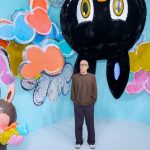 Labubu's Creator Kasing Lung at The Monsters 10th anniversary exhibition in Shanghai.