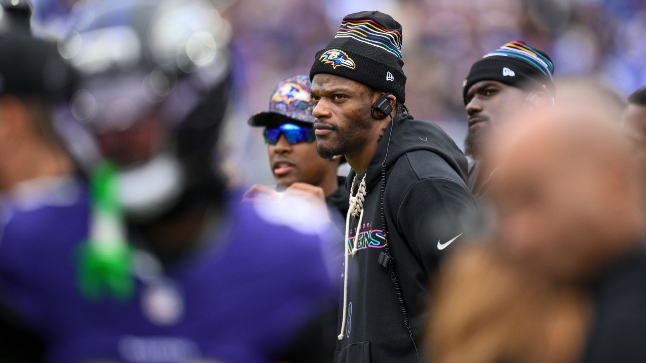 Lamar Jackson (hamstring) still out as Ravens return from bye