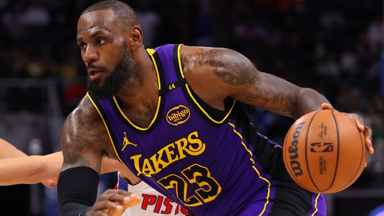 LeBron James (glute) sidelined to open Lakers’ training camp