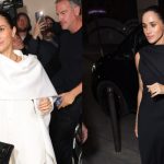 Meghan Markle wears Balencaiag and attends the Balenciaga show as part of Paris Fashion Week on Oct. 4, 2025 in Paris.