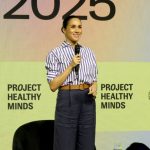 Meghan Markle wears pieces by Ralph Lauren at the Project Healthy Minds World Mental Health Day Festival on Oct. 10, 2025 in New York City.
