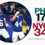 New York Giants stun Eagles, 34-17, behind rookies in prime-time