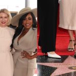 Sarah Paulson and Niecy Nash at the ceremony honoring Naomi Watts with a star on the Hollywood Walk of Fame on Hollywood Blvd on Monday in Los Angeles.