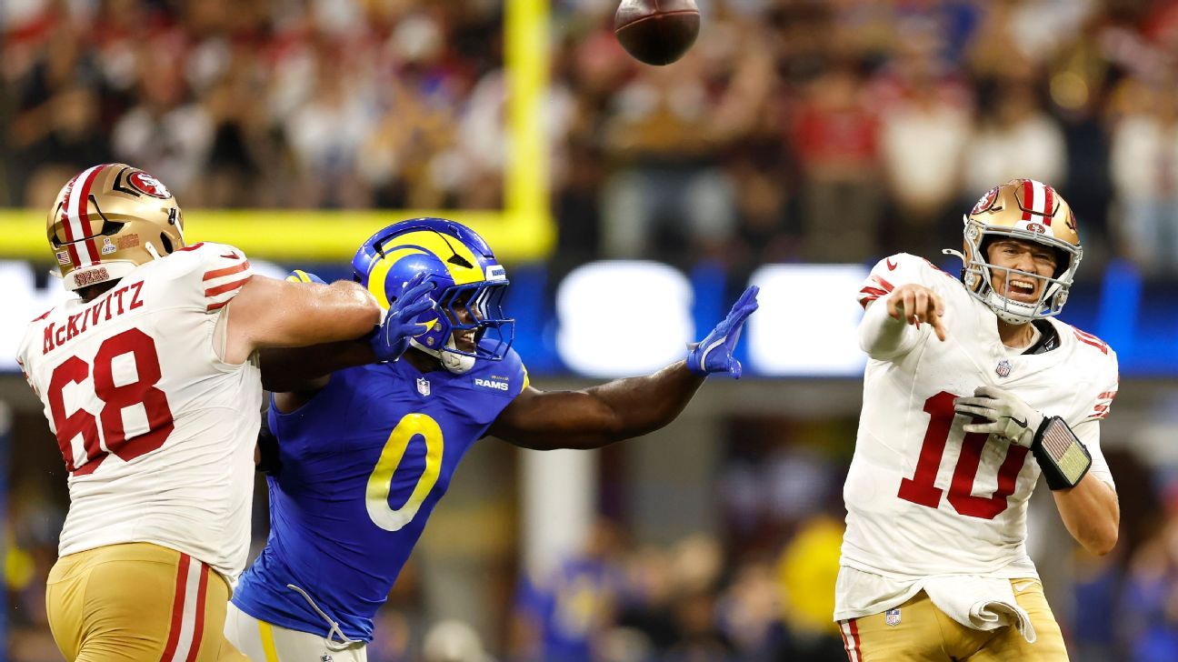 Niners’ Mac Jones beats odds, lets it fly in OT win over Rams