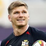 Owen Farrell pictured during training on the 2021 Lions tour