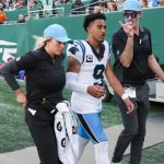 Source: Panthers' Young has high ankle sprain, likely out this week