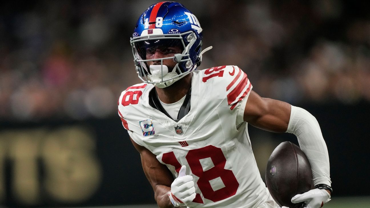 Sources: Giants WR Darius Slayton expected to be out vs. Eagles