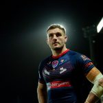 Picture by Allan McKenzie/SWpix.com - 04/10/2025 - Rugby League - Betfred Super League Semi Final - Hull KR v St Helens - Sewell Group Craven Park, Hull, England - St Helens' Matty Lees dejected after his side's loss to Hull KR.