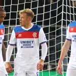 Rangers Derek Cornelius, Connor Barron and John Souttar after going behind during a UEFA Europa League 2025/26 League Phase MD2