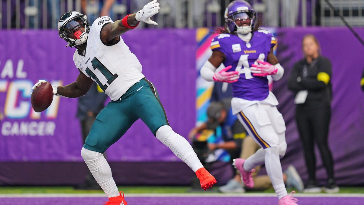Takeaways from first half as Eagles hold a 14-6 lead over the Vikings