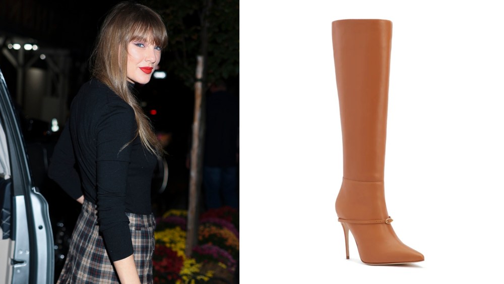 Taylor Swift Dresses for New York Fall in Jennifer Chamandi Boots