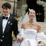 The Bride Wore a Cathedral-Length Veil to Marry at the Groom’s Family Basilica in Paris