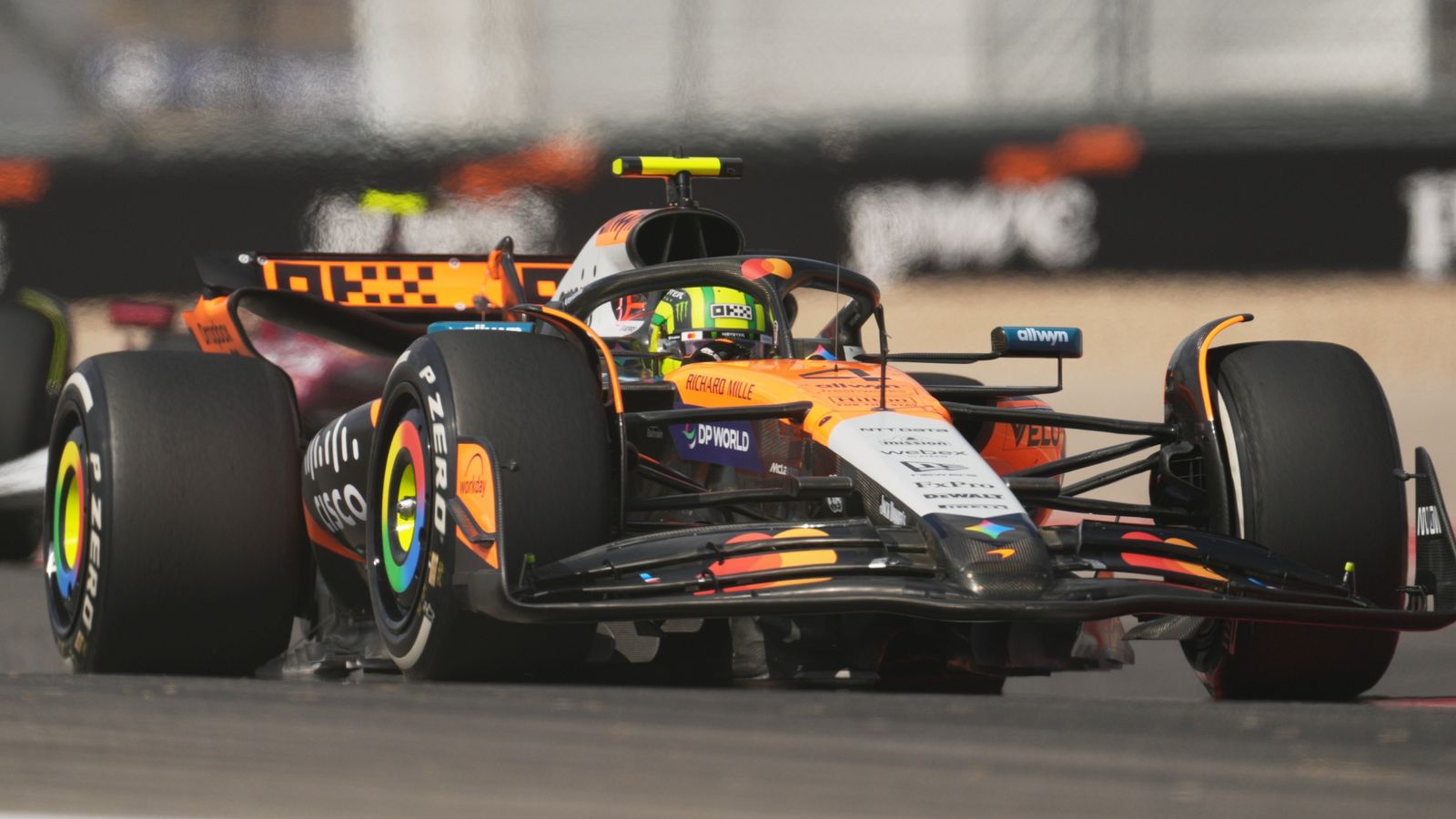 United States GP: Lando Norris fastest in only practice ahead of title rivals Oscar Piastri and Max Verstappen | F1 News