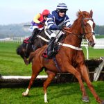 Celtic Dino ridden by Dylan Johnston on their way to winning the the DragonBet 'Welsh Champion' Hurdle at Chepstow